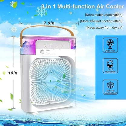 Portable Air Conditioners - Small AC Quiet Personal Air Cooler,USB Powered Mini Desktop Cooling Misting Fan, 3 Smart
